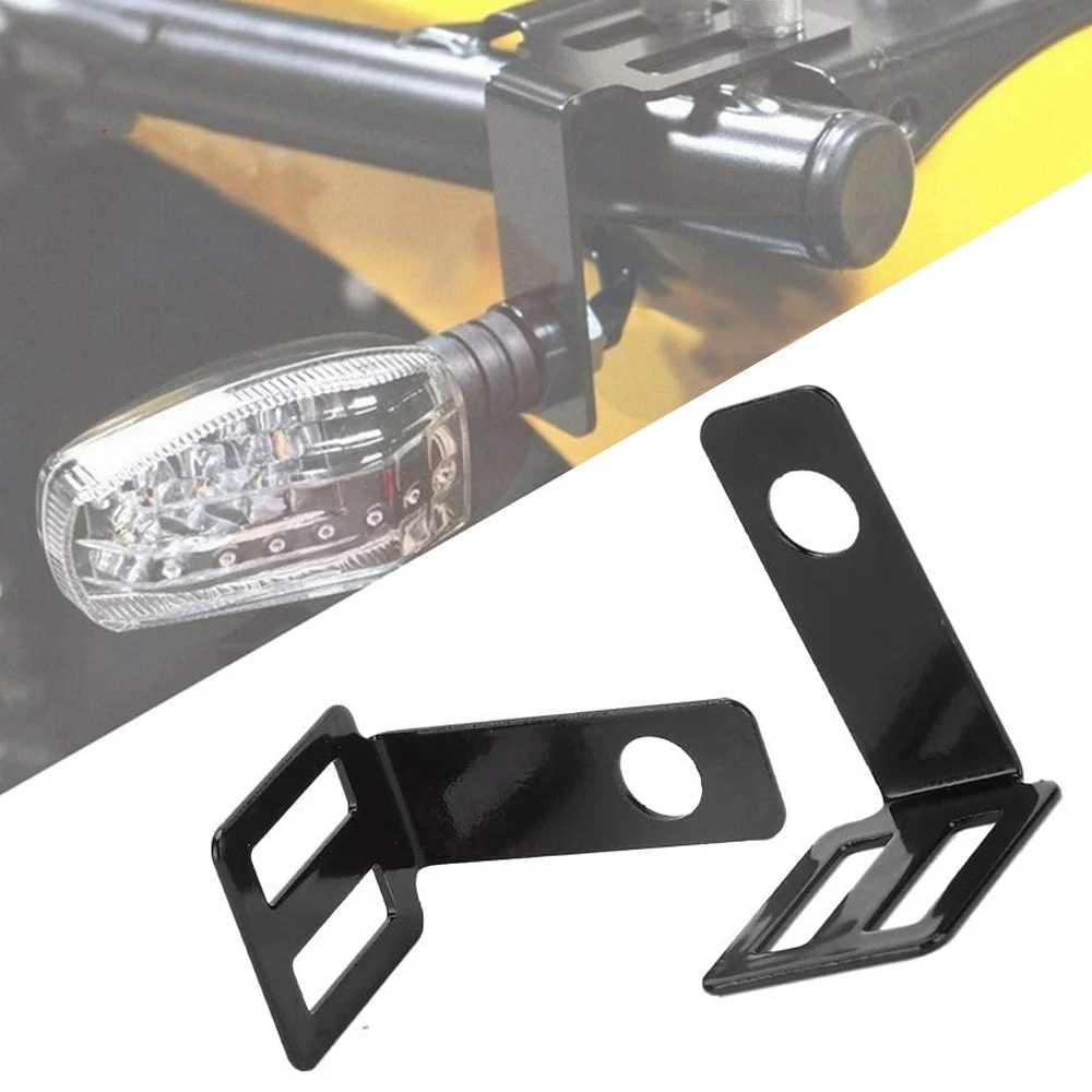 1 пара мотоцикл поворота светильник кронштейн универсальный металлический
