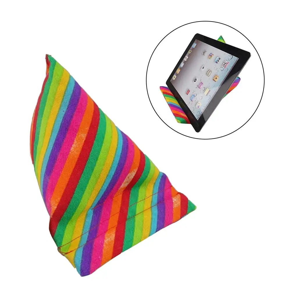 Мягкая подушка для ноутбука планшета треугольная выпуклая Пирамидка Радуга