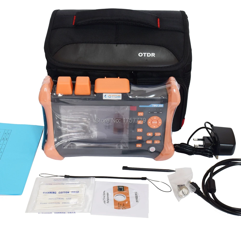 Ручной OTDR TMO-300-SM-C 1310/1550nm 30/32 дБ интегрированный VFL сенсорный экран оптический