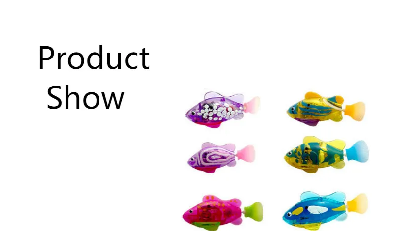 8 шт./лот, светодиодный фонарик для плавания ming Fish, электронная игрушка для детей, робот, игрушка для купания, подарки для детей