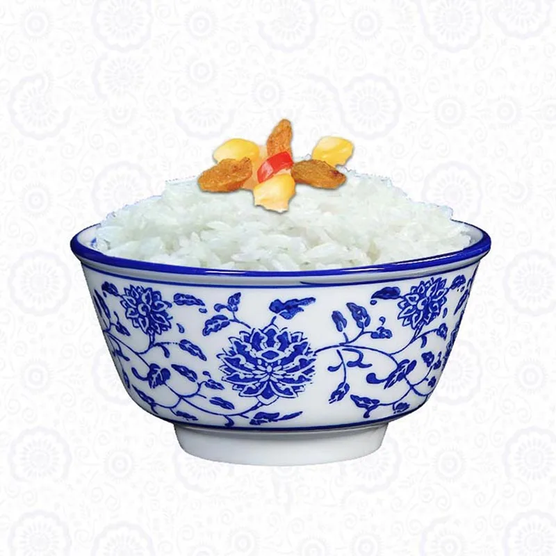 Синяя и белая фарфоровая миска для говядины Ramen ресторанная посуда отелей миски