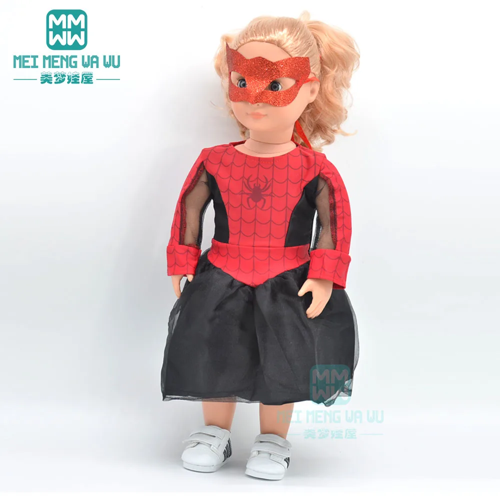 Кукольная одежда для 18-дюймовых американских кукол 43-45 см платье с красными