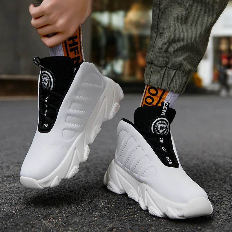 New Fashion Mens Comfortable Basketball Shoes Sport Running Shoes Chunky Sneakers for Women Boy Basketball Shoes Couple Sneakers