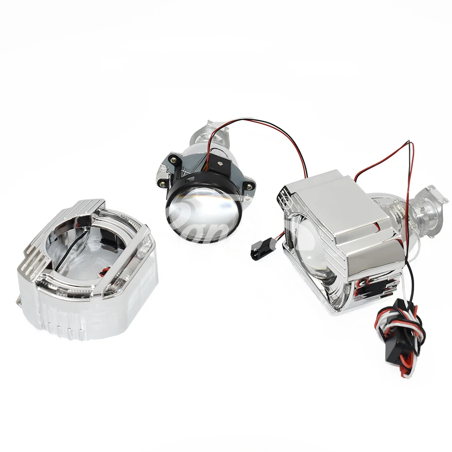 Ronan 2,0 moto H1 bi xenon led angel eyes один комплект Jet-ta shrouds H4 H7 адаптер фары автомобиля использовать H1 лампочка для модернизации
