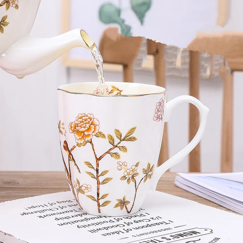 Кружка для кофе и завтрака в Европейском стиле креативная керамическая кружка