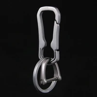 jobon real titanium key chain custom lettering super lightweight titanium edc tool keychain hanging buckle car key ring holders