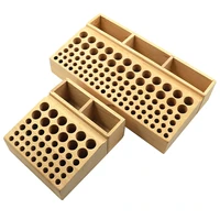 4698 holes pine wooden leather craft tool rack diy carving punch tool holder organizer storage base leather toolkit shelves