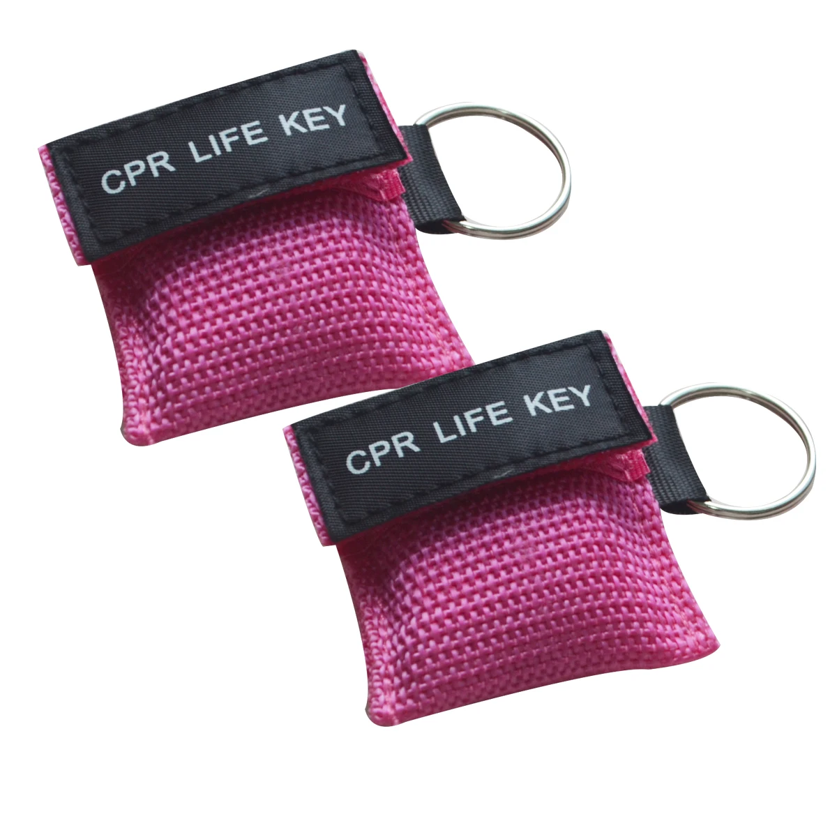 100pcs CPR Resuscitator Mask Life Key Skill Training Mouth To Pink Pocket Face Guard Health Care Tool | Красота и здоровье