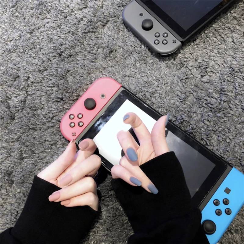 Новинка 24 штуки матовая Гламурная Очаровательная синяя и розовая Модная