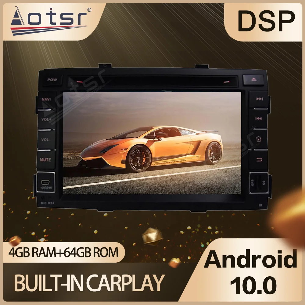 

Android 10.0 64GB Car Radio Multimedia Player For kia SORENTO 2010-2012 GPS Navigation Headunit Stereo Auto Audio Video Carplay