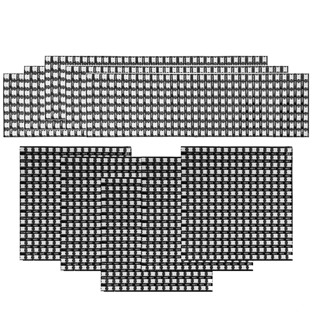 Гибкий Цифровой матричный экран DC5V WS2812B с индивидуальной адресацией