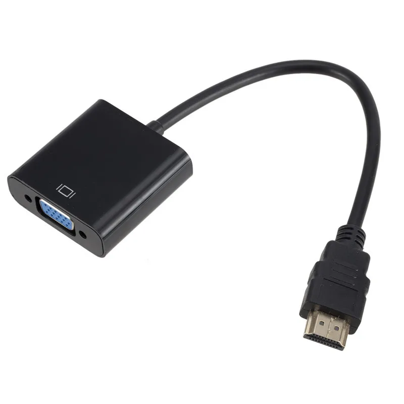 

Портативный видеоконвертер HDMI-совместимый с VGA адаптер Full HD 1080P VGA HDMI штекер-гнездо кабель Шнур для HDTV ПК ноутбука DVD