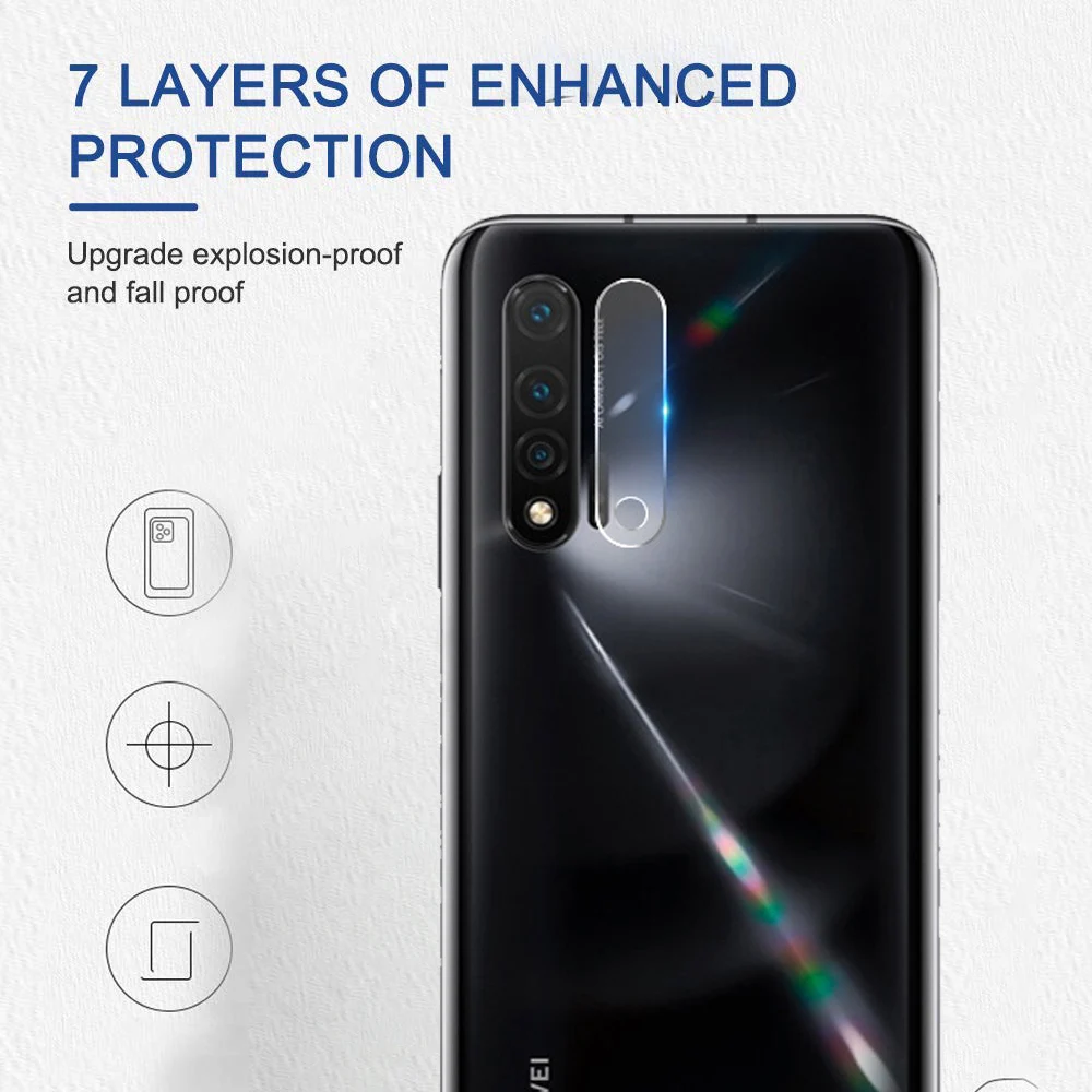 5 Pcs Camera Lens Tempered Glass For Huawei nova 6 4G Protective Screen Protector for 5G | Мобильные телефоны и