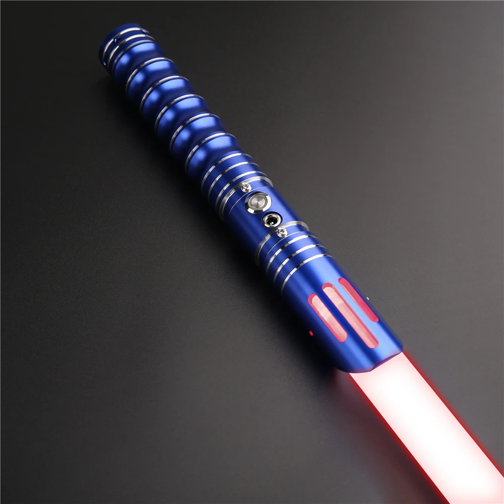 

CIELTAN Lightsaber Laser Dueling Sword RGB Color Changing with 6 Soundfonts Force Blaster Flash on Clash Light Saber Toys