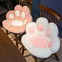 cute cat paw back pillows plush comfy chair cushion animal child seat cushion sofa mat home sofa indoor floor winter decor gift