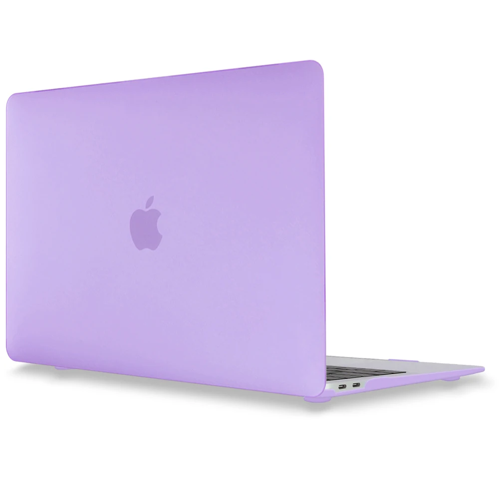 Light purple Русский склад матовый и кристально чистый жесткий чехол для Macbook Air 13 A1466 Pro 13 15 Air 11 Защитная пленка для клавиатуры - Цвет: Light purple
