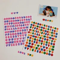 2 pcsset gradient colorful english letters decorative stickers scrapbooking stick label diy diary album stationery sticker