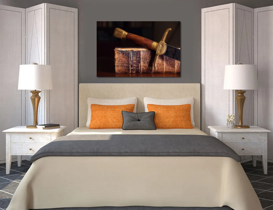 Визуальный художественный декор изображение Библии украшение на стену