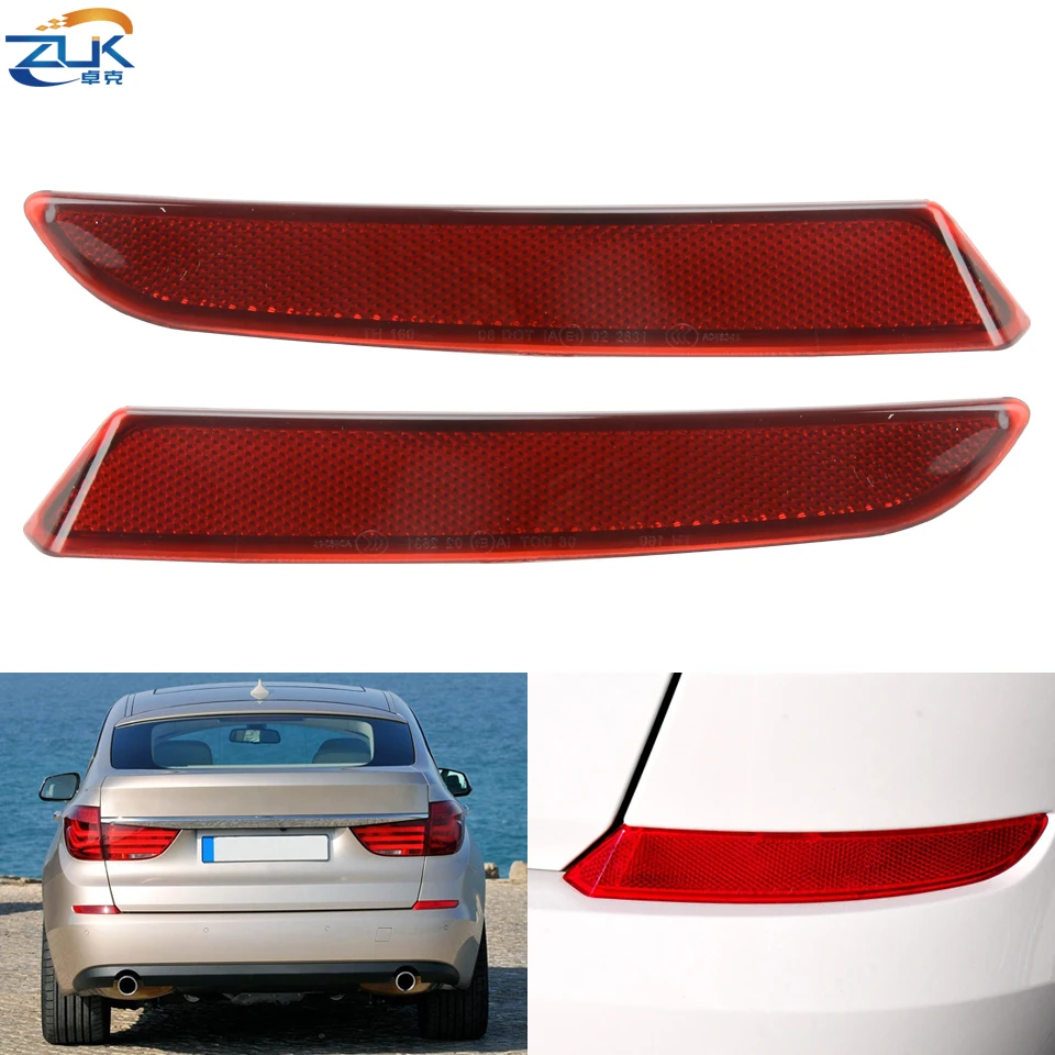

ZUK Rear Bumper Reflector Fog Light Fog Lamp For BMW F07 GT 5' 5 Series 520 530 535 550 GT Year 2008 2009 2010 2011 2012 2013