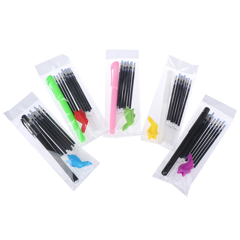 

Plastic Pen Auto Ink Erasable Pen Refills Kit Disappear Ink Ball Point Pen within 5 Minutes High Quality New Arrival 2021