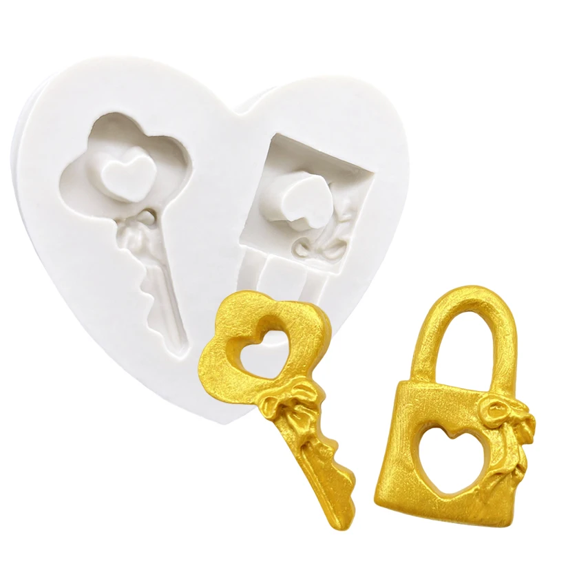 

Силиконовая форма с замком в виде ключа