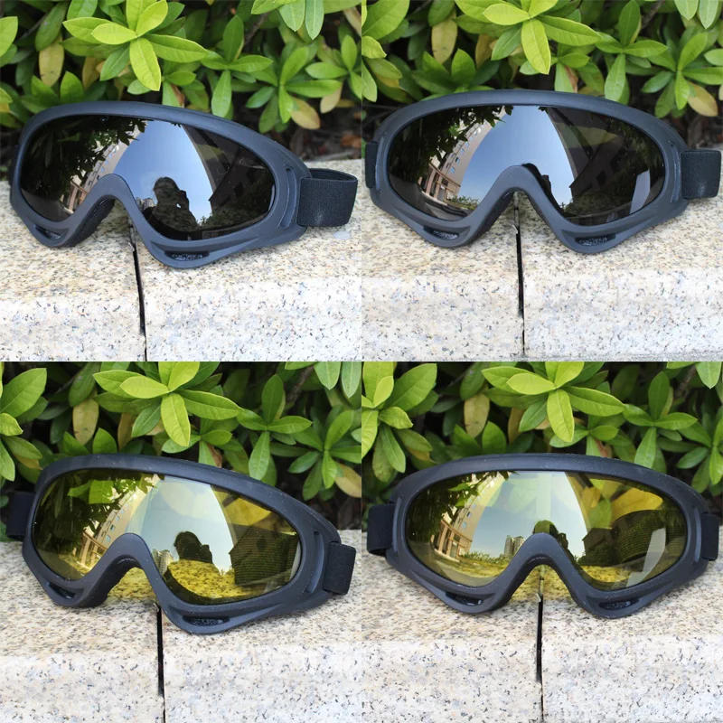 Лыжные очки для сноуборда солнцезащитные анти УФ ветрозащитные спортивное