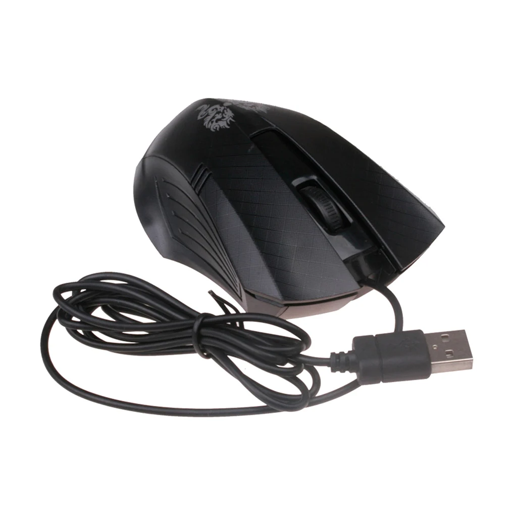 Проводная оптическая мышь с USB-подключением 1000 DPI USB игровая компьютерная для ПК Mac