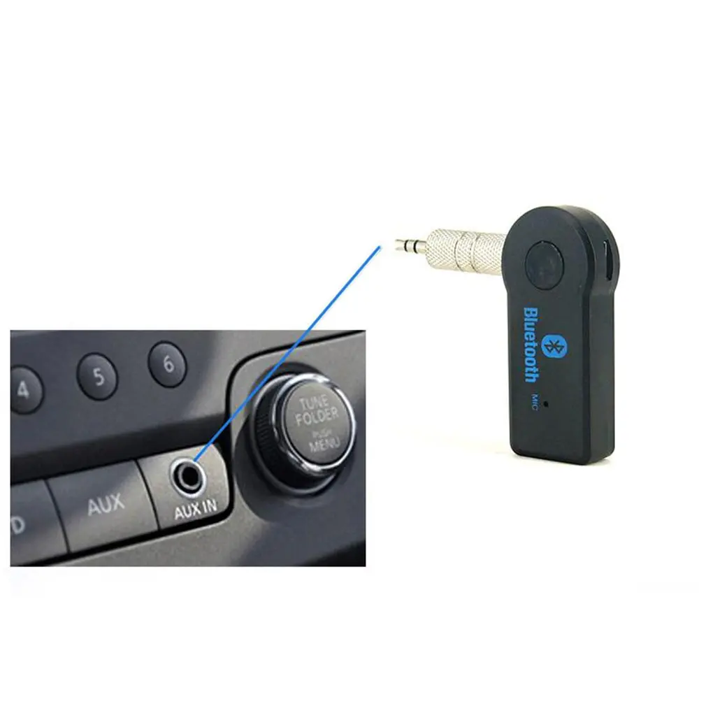 

Bluetooth V3.0+EDR Receiver Portable Wireless Music Adapter for Car 3.5mm Wireless Car Bluetooth Adapter Car Aux Adapter