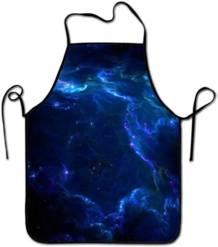 

Fashion Pretty Young Apron for Women, Men, Chef, Kitchen, Home, Restaurant, Cafe, Cooking, Baking, Gardening - Blue Space