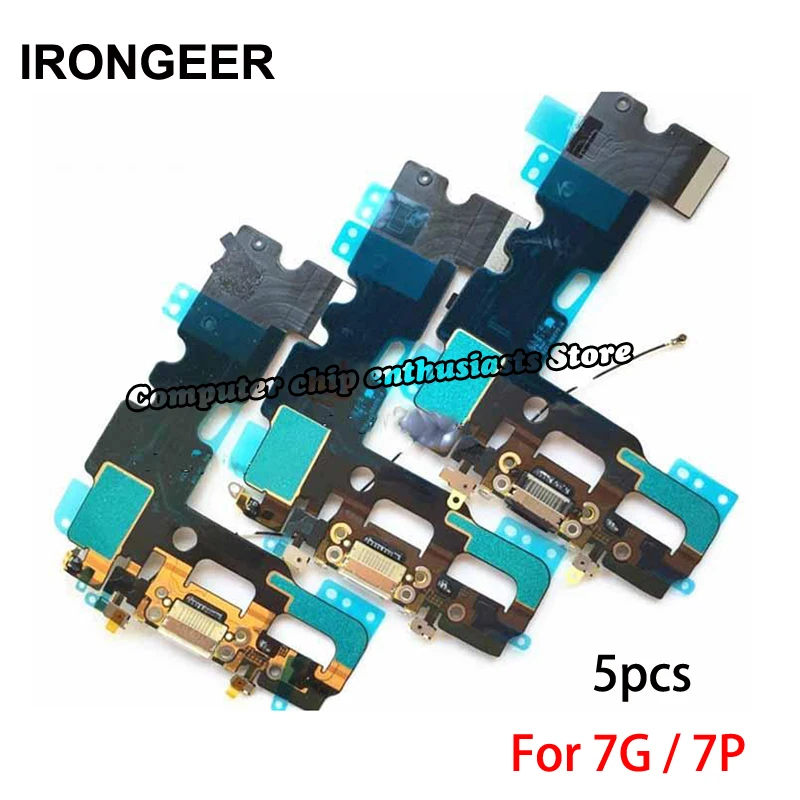 

5pcs Charging Flex Cable for iPhone 7 Plus 4.7'' 7G 7P USB Dock Connector Charger Port Replacement Parts