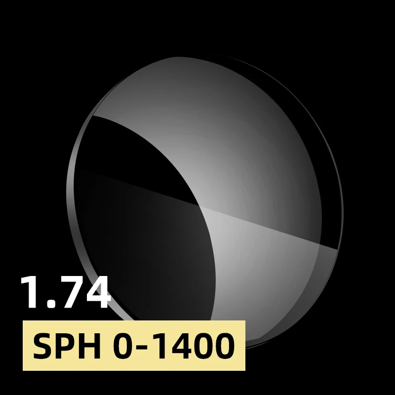 SPH 0-1400 Корея 1,74 индекс ультра тонкий CR-39 асферический рецепт близорукость или гиперопия или Пресбиопия 2 шт. линзы - Цвет линз: SPH 0-1400