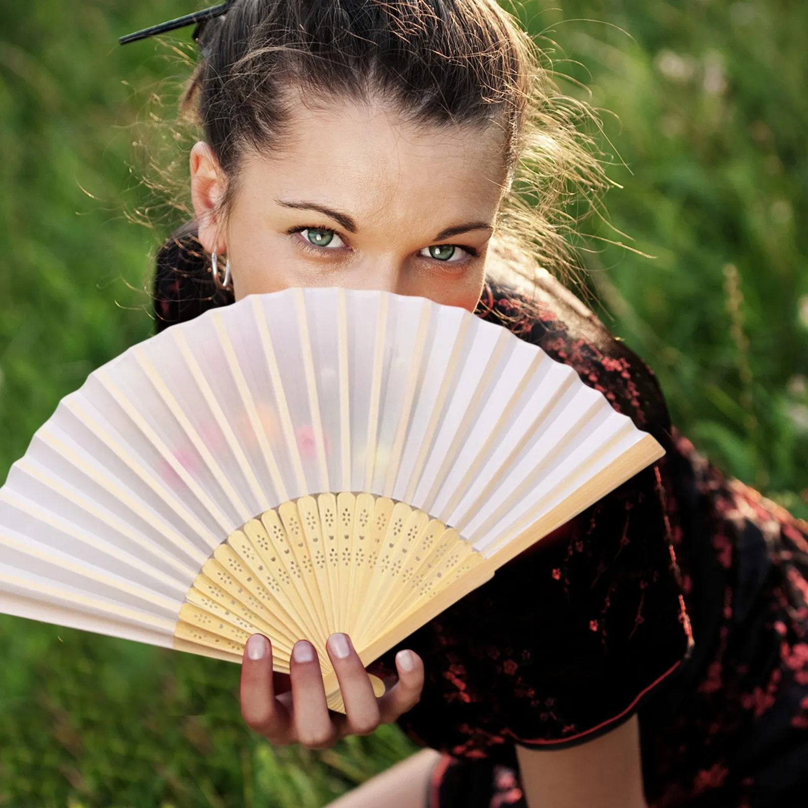 

Folding Fan Personalized Engraved Silk Hand Fan Wedding Fold Fan Vintage Fans Handheld Lace Folding Fanfolding Fan For Wedding