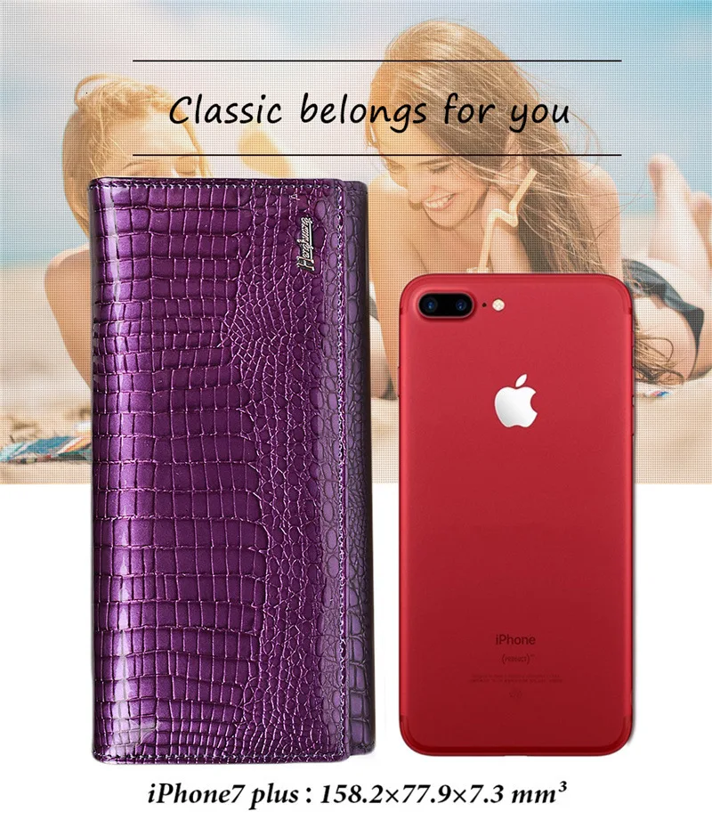 Роскошный женский кошелек из натуральной кожи кошельки аллигатора Женский