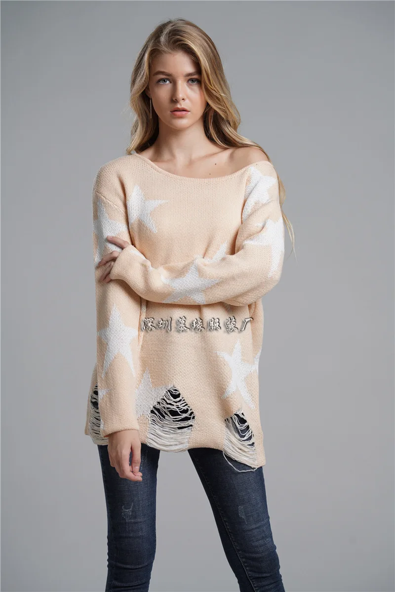 

Autumn and winter plus size pullover loose knit sweater womens sweater women's fashion OL commuter sweater