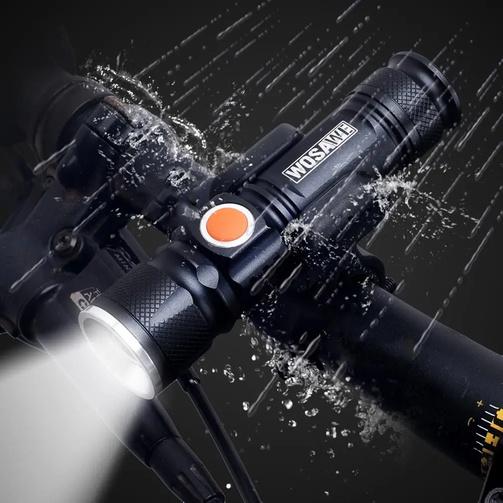 WOSAWE водонепроницаемый T6 велосипедный светильник фонарь длинный для велосипеда