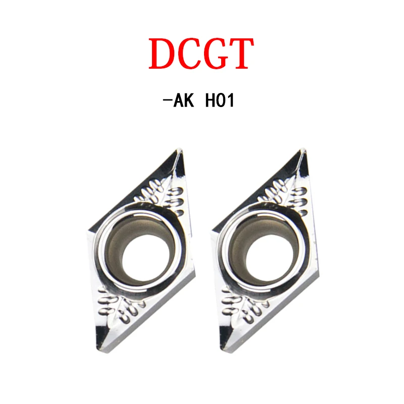 

Оригинальные карбидные вставки, 10 шт. DCGT DCGT11T304 DCGT11T302 DCGT070202 AK H01 CNC, внешний токарный инструмент, токарный станок, резак