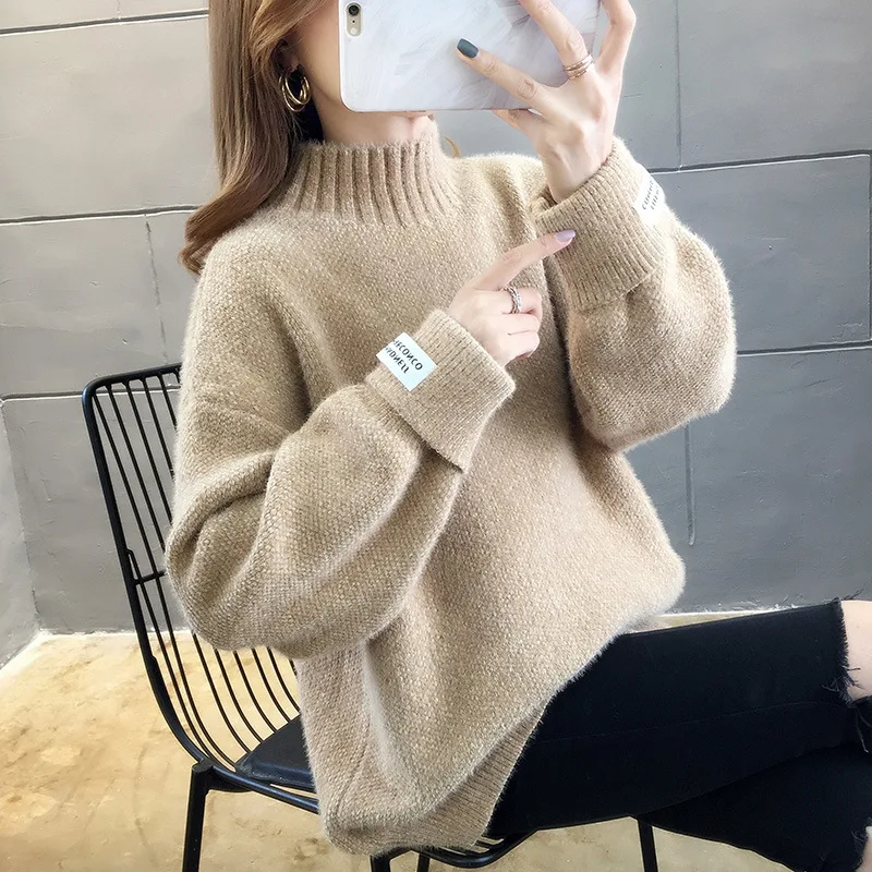 Женские Пуловеры Зимние Вязаные Джемперы кашемировый свитер 19 интернет