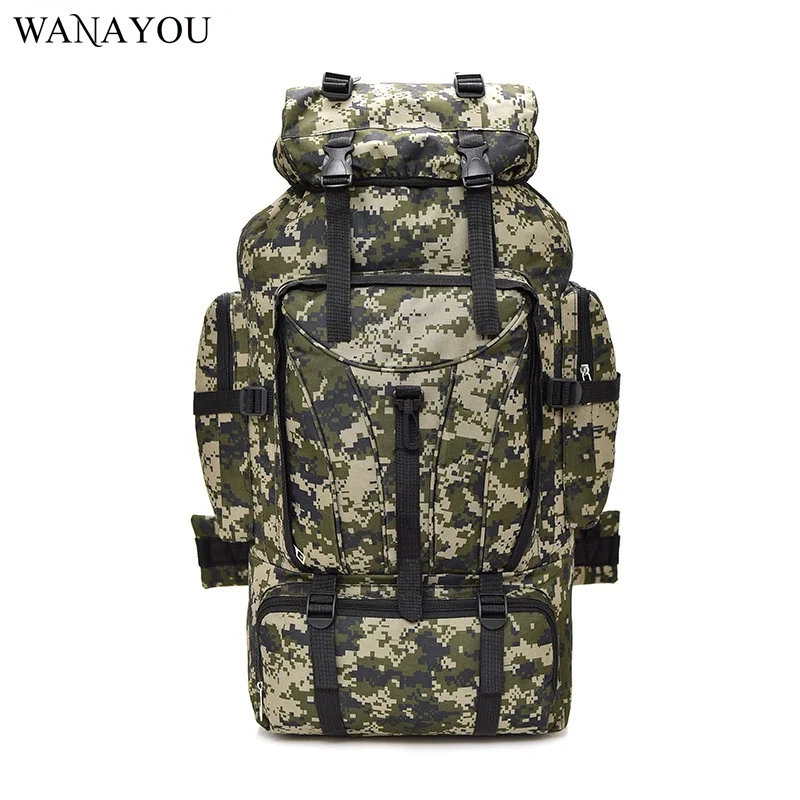 

WANAYOU 70 вместительные сумки для альпинизма, уличный износостойкий водонепроницаемый походный Спортивный Тактический Рюкзак, дорожные сумки...