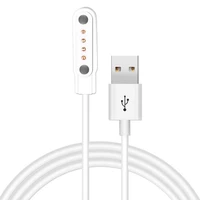 universal smart watch charging cable usb to 4pin magnetic plug adsorption charging data cable for 4pin 7 62 pitch smart watches