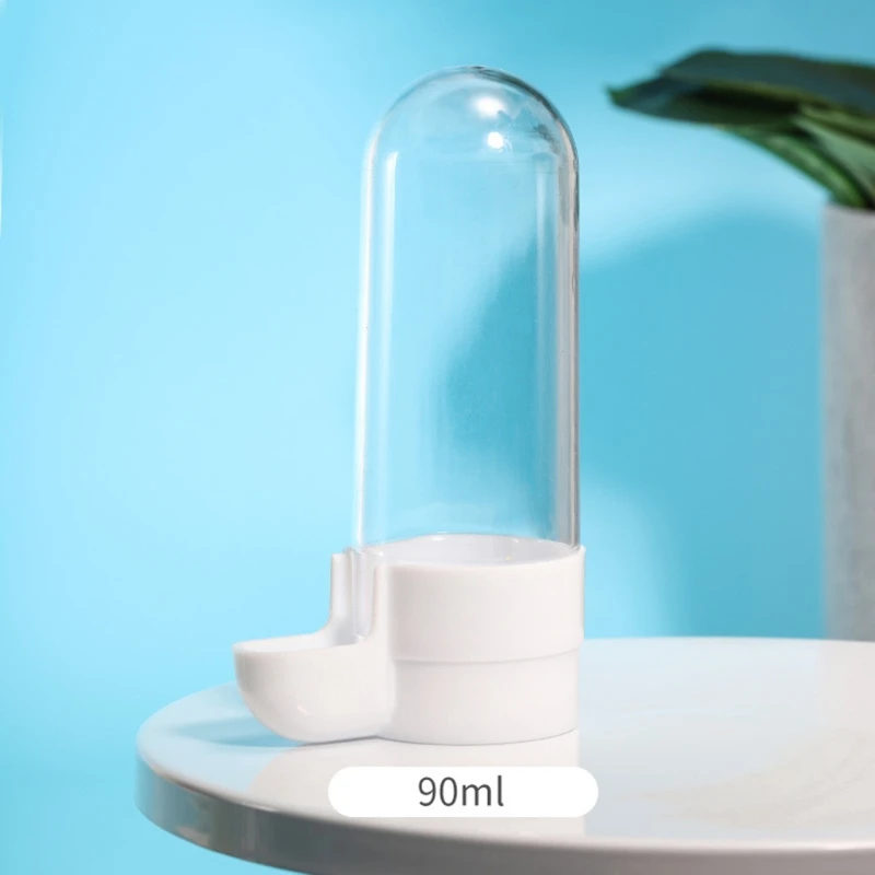 

Bird Water Dispenser for Cage Automatic Bird Waterer Feeder Parakeet Cage Accessory Clear Food Container No Mess 2 Color