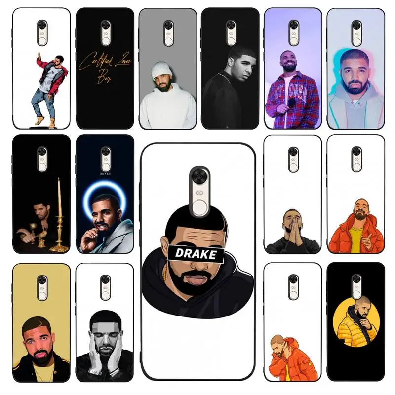 

MaiYaCa Jamular Drake famous Rapper Phone Case for Redmi 5 6 7 8 9 A 5plus K20 4X 6 cover