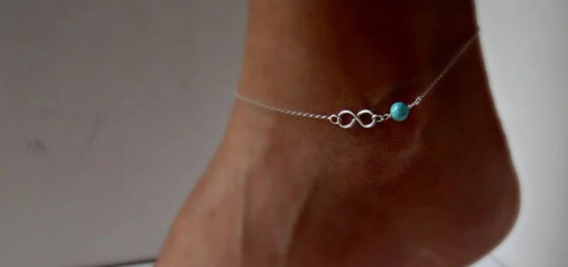 Супер предложения Бесконечность ноги браслет сексуальный шарик серебро Горячие