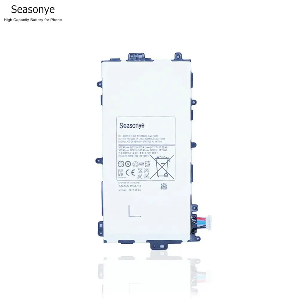 Seasonye 1x4600mAh SP3770E1H Tablet Tab Замена литий полимерной батареи для Samsung Galaxy Note 8 0 GT N5100 N5110