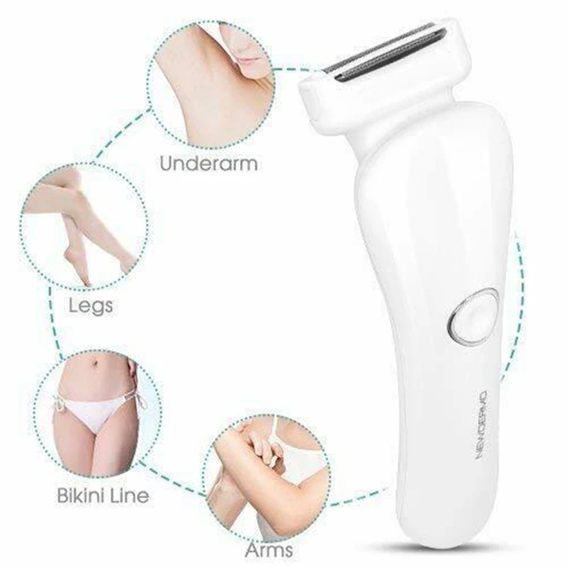 Бритвенный набор NEWDERMO Женский безопасный триммер с лезвиями для бритья эпилятор