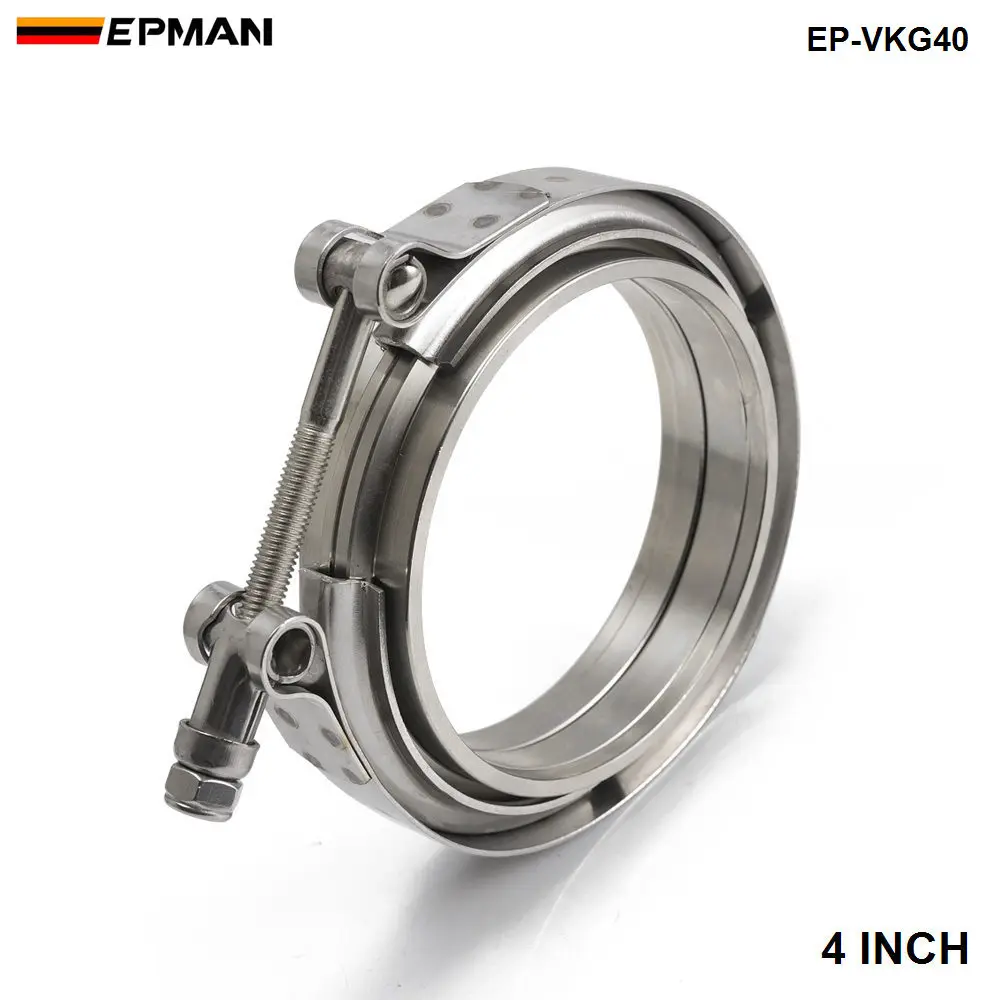 4 &quotвыхлопной Универсальный V образный зажим и фланцевый Комплект Band / EP VKG40|v
