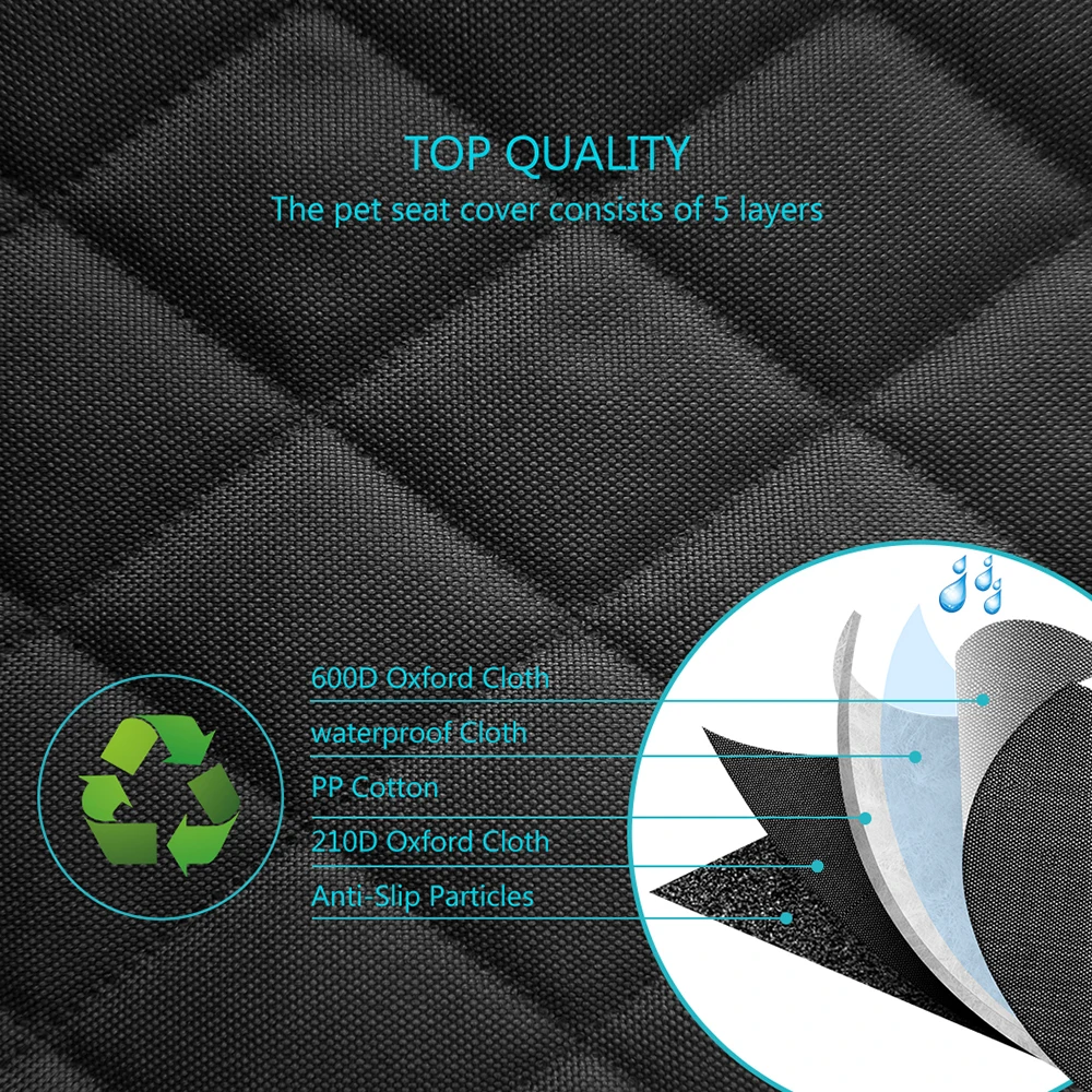 

Dog Seat Cover Waterproof Pet Car Seat Cushion Car Rear Back Mat Pet Travel Cat Dogs Cushion Protector With Middle Seat Armrest