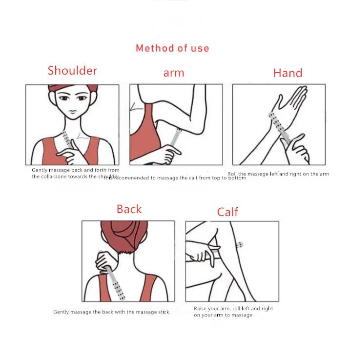 Роликовый массажер для лица с двойными насадками камни из Германия подтяжка