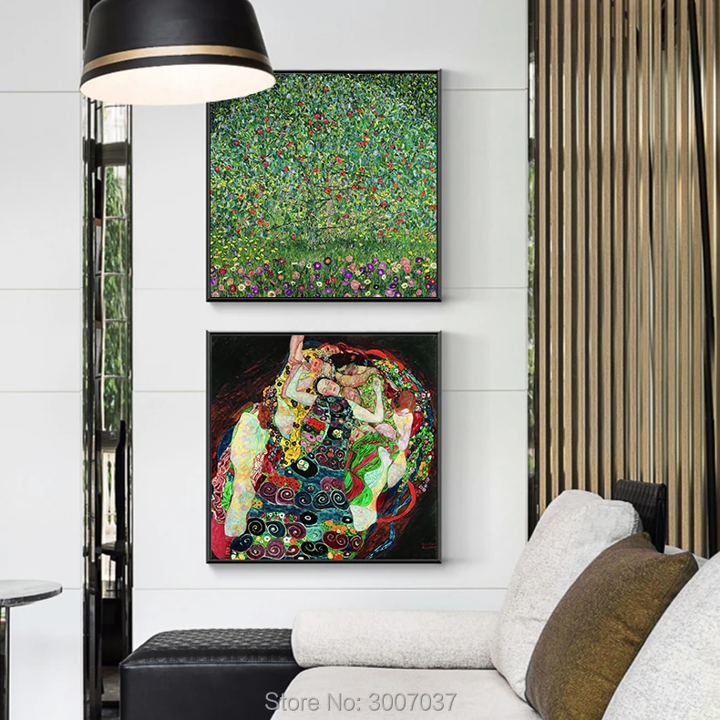 Goedkoop Abstract Beroemde Gustav Klimt Canvas Schilderij Handgeschilderde Modern Decor Wall Art Pictures Voor Slaapkamer Eetkamer