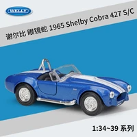 welly 136 1965 ford shelby cobra 427 s c alloy car model pull back vehicle collect gifts non remote control type transport toy