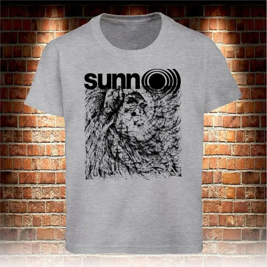 Серые футболки SUNN O) DOOM BLACK METAL BAND Мужские Размеры S до 3XL |